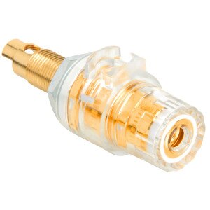 WBT 0765W Midline Fully Insulated Binding Post Banana Jack White